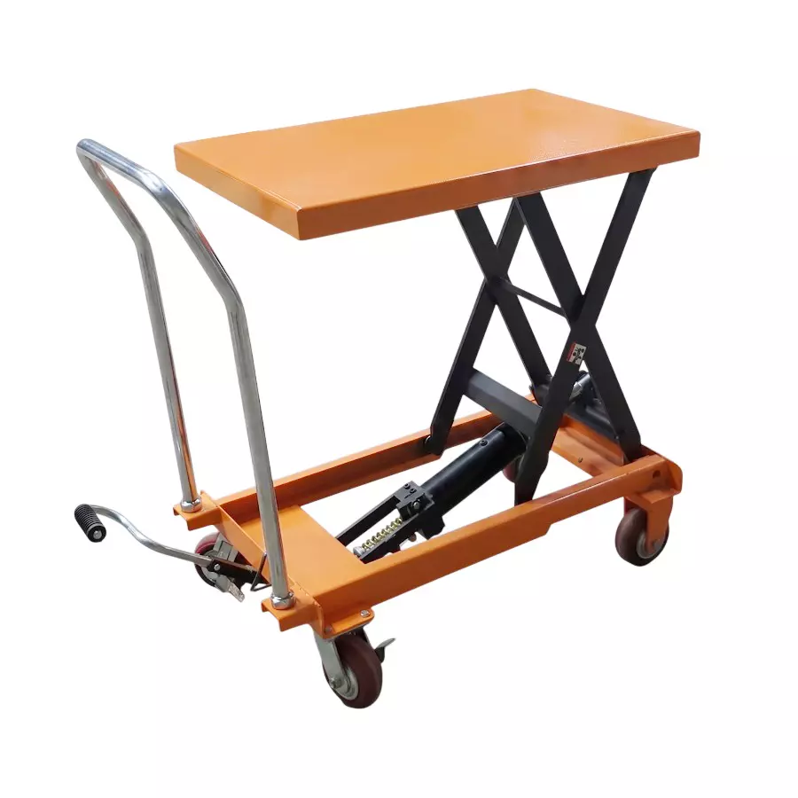 TIRUPATI Hydrulic Scissor Lifter Table 350 Kg 910x500x50 mm Orange & Black, MXSLT350