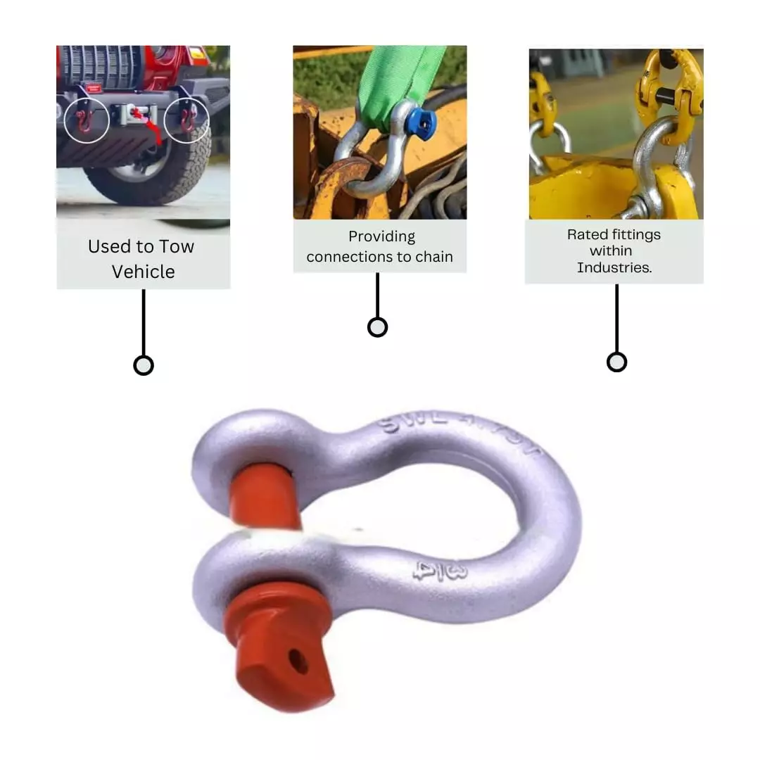 conclood-india-1-ton-bow-shackle-drop-forged-alloy-steel-body-red-silver-color-for-towing-pulling-car-trucks-suv-more-ci-bow-pack-of-2