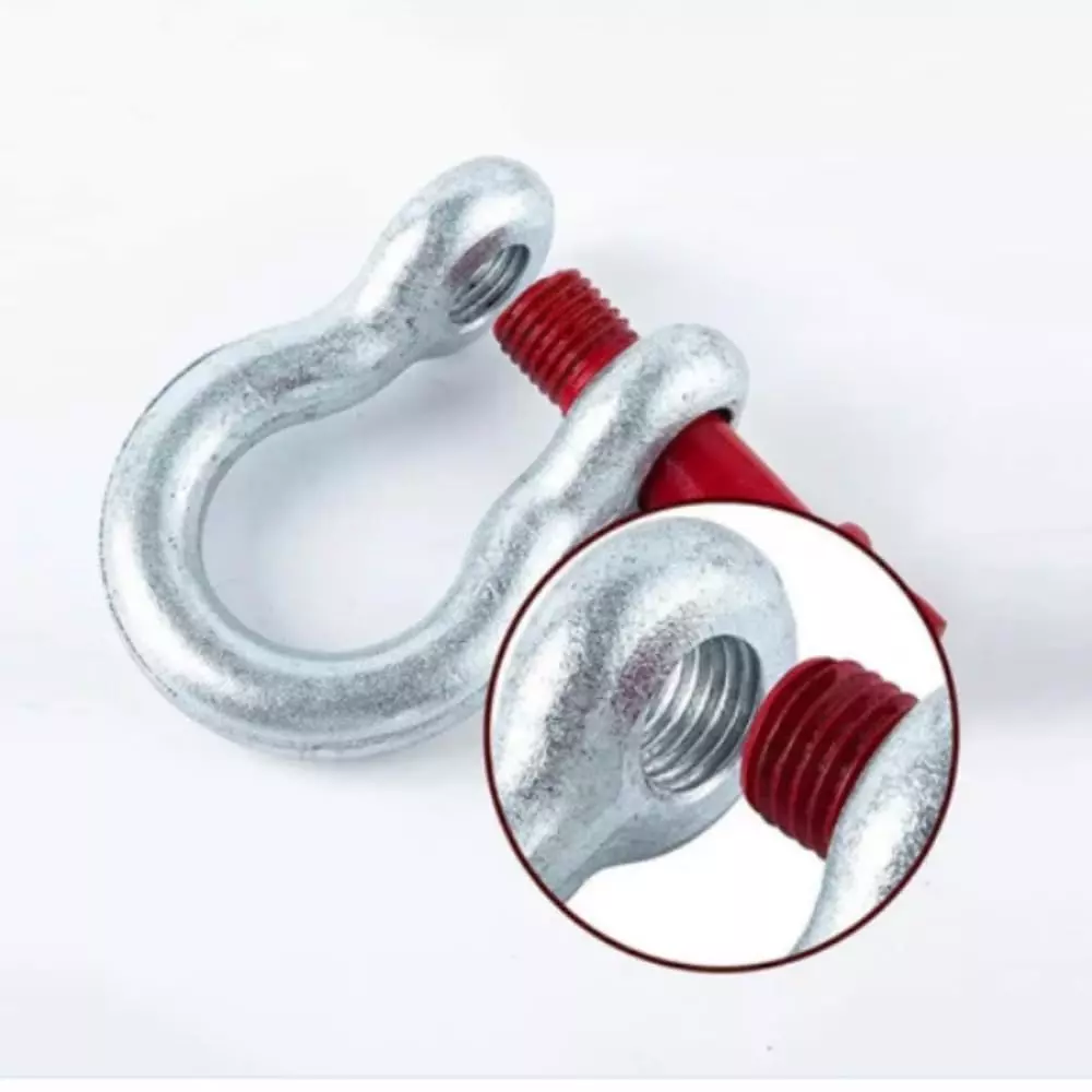 conclood-india-1-ton-bow-shackle-drop-forged-alloy-steel-body-red-silver-color-for-towing-pulling-car-trucks-suv-more-ci-bow-pack-of-2