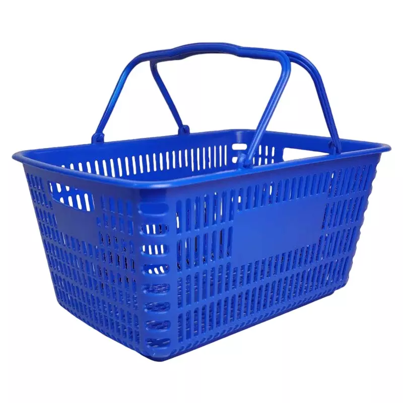 BIGAPPLE Shopping Hand Basket 32 L Capacity 520x355x260 mm Blue, SB WOT 32