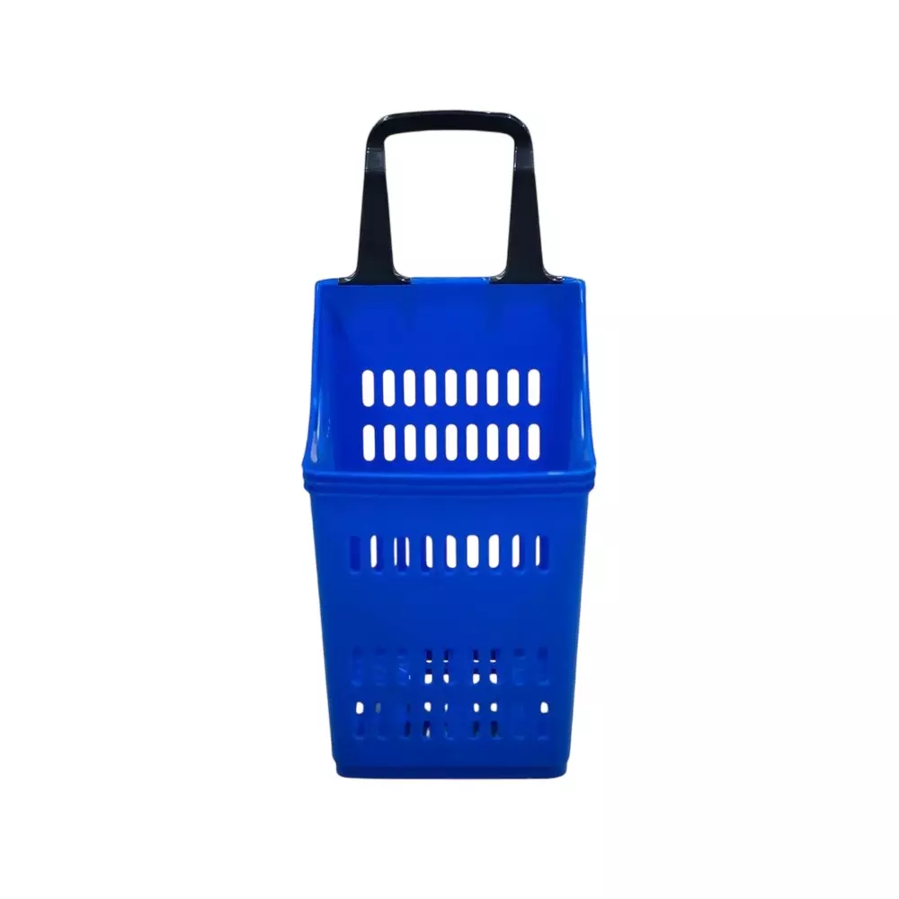 BIGAPPLE Shopping Basket Trolley 60 L Capacity 84x38.5x46.5 cm Blue with Wheels, 60L SB