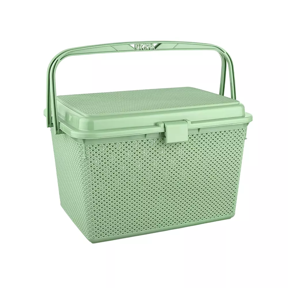 ARISTO Multipurpose Basket 25 L Capacity Plastic Material Light Green Color, COMET 555