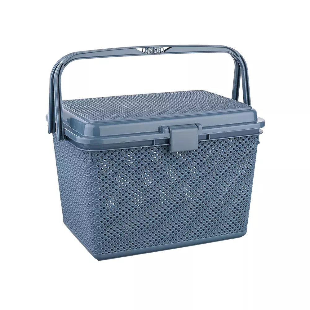 ARISTO Multipurpose Basket 25 L Capacity Plastic Material Grey Color, COMET 333