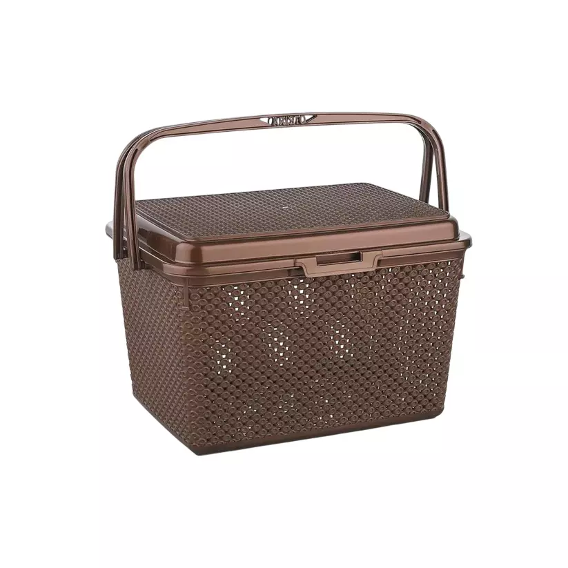 ARISTO Multipurpose Basket 25 L Capacity Plastic Material Brown Color, COMET 111