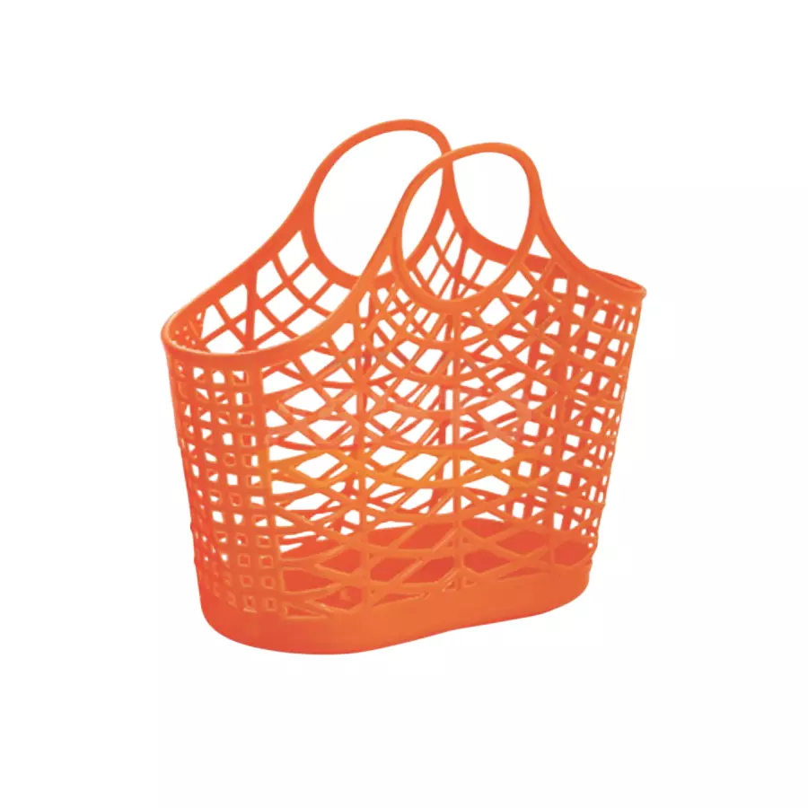 ARISTO Shopping Basket 3.5 L Capacity Plastic Material Bright Orange Color, PRIYANKA