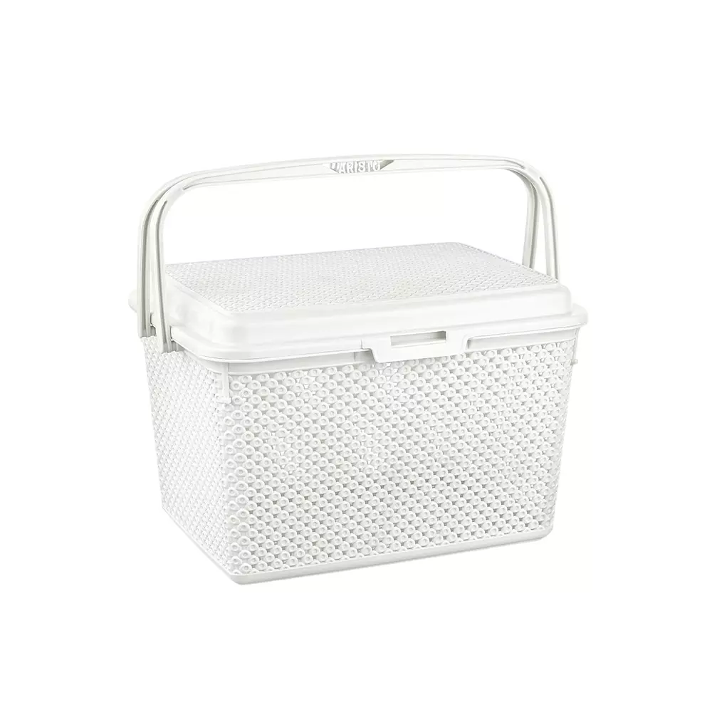 ARISTO Multipurpose Basket 25 L Capacity Plastic Material White Color, COMET 222