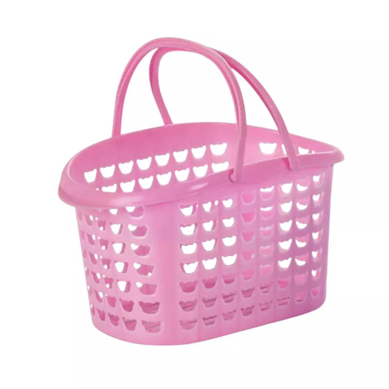 ARISTO Shopping Basket 3.450 L Capacity Plastic Material Pink Color, SAHELI