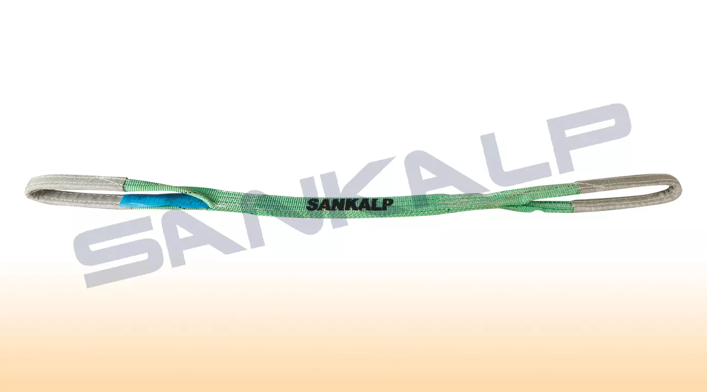 Sankalp 3 mtr Premium web slings 50 mm with 2000 Kg (2 Ton) Holding Capacity-Green