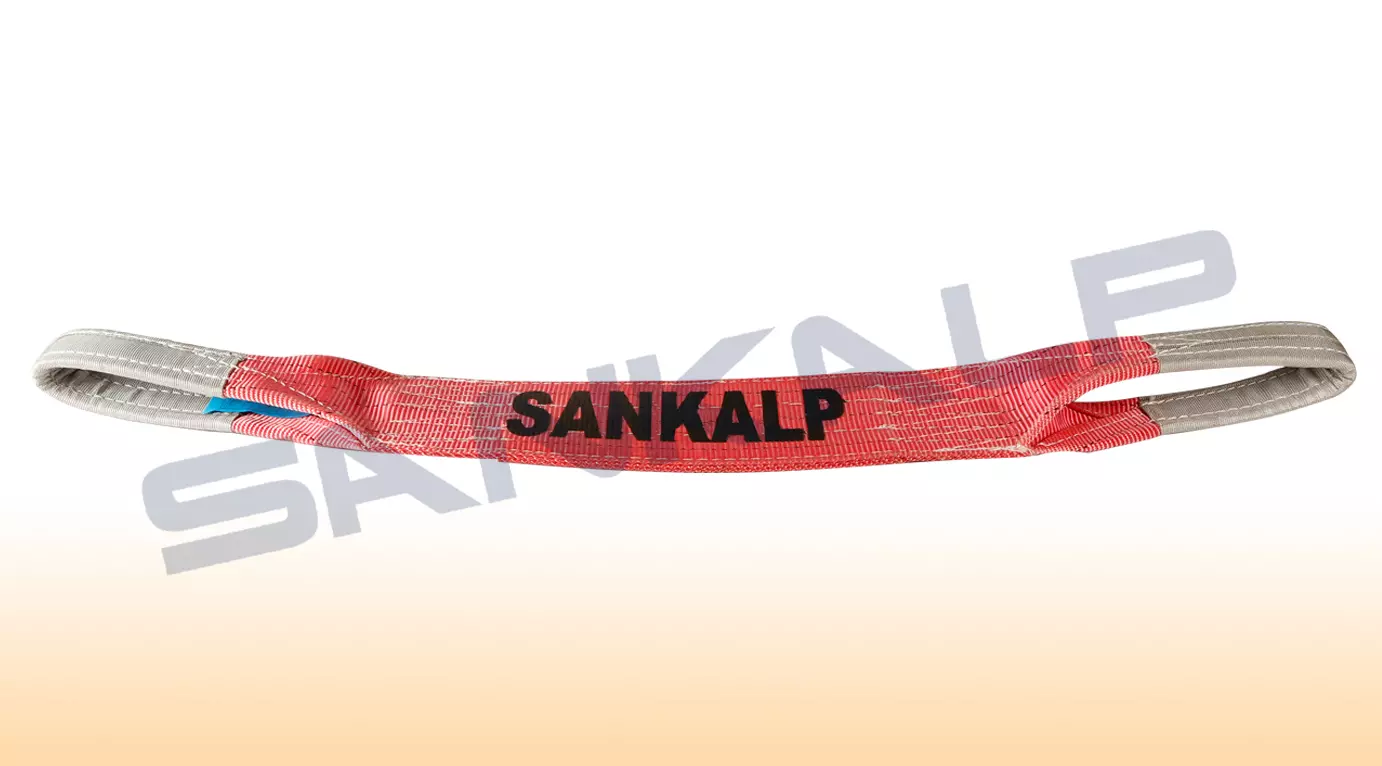 Sankalp 12 mtr Premium Web Sling 125 mm with 5000 Kg (5 Ton) Holding Capacity-Red