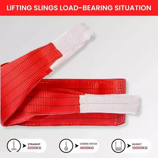 mahakal-webbing-sling-lifting-belt-red-polyester-5-m-length-5-ton-5000-kg-lifting-capacity-for-construction-area-warehouse-use