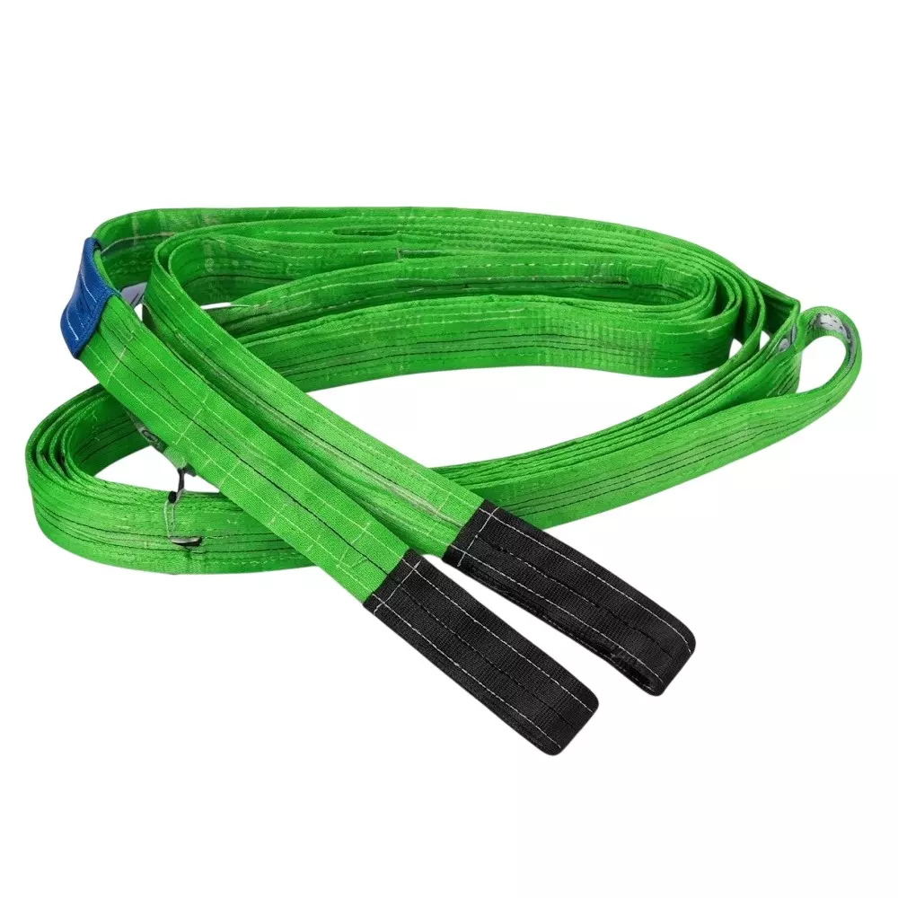 Polystud Lifting Webbing Sling Belt 50 mm Width Green 8 m Length 2 Ton (2000 Kg) Capacity