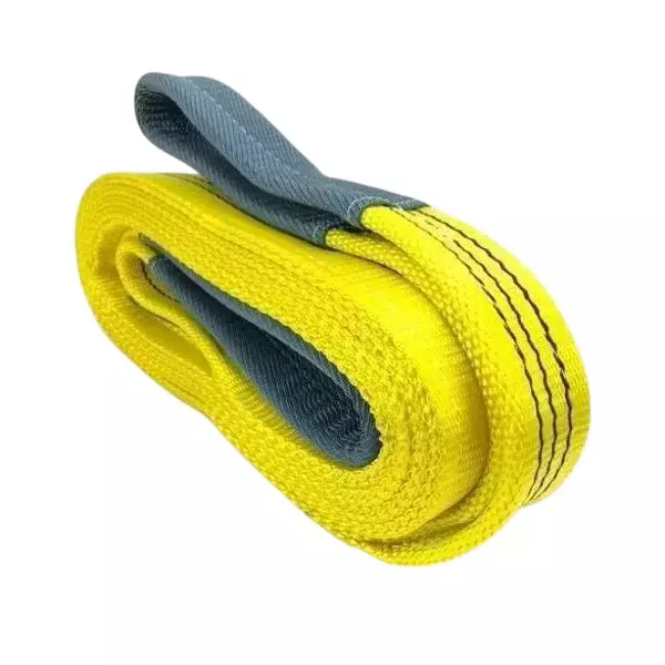 Mahakal Webbing Sling Lifting Belt Yellow Polyester 4 m Length 3 Ton (3000 Kg) Lifting Capacity for Construction Area & Warehouse Use