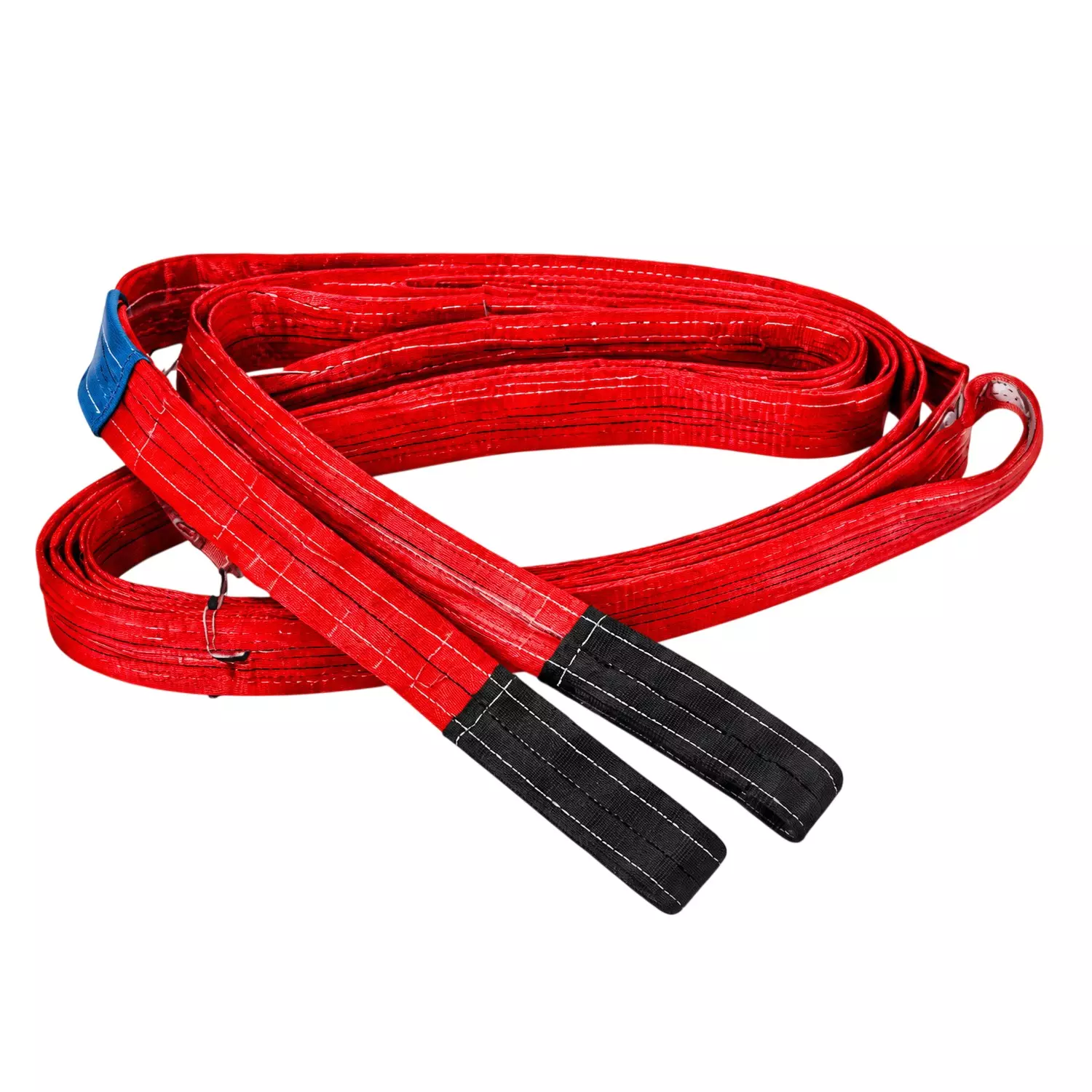Polystud Lifting Webbing Sling Belt 125 mm Width Red 4 m Length 5 Ton (5000 Kg) Capacity
