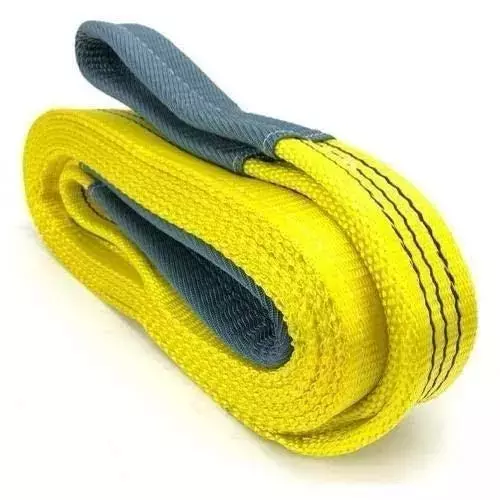 Harrison Lifting Belt Webbing Sling Polyester Yellow 1 m Length 3 TON Capacity (Pack of 3)