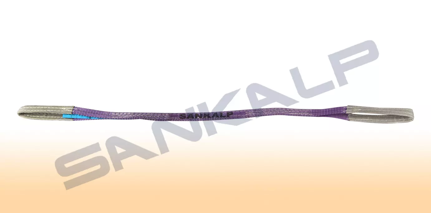 Sankalp Eco Polyester Duplex Web Sling 25 mm with 1 Ton Holding Capacity, Violet Color (Length 1 m to 12 m)