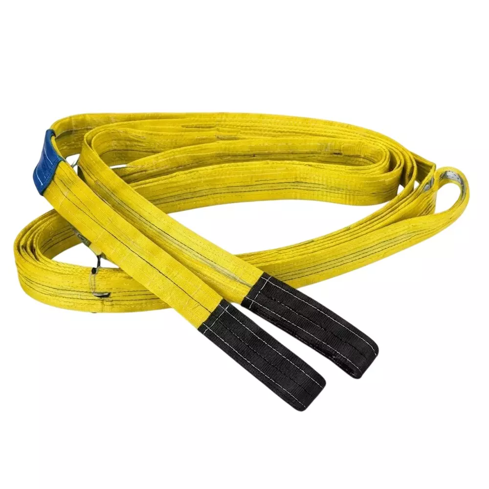 Polystud Lifting Webbing Sling Belt 75 mm Width Yellow 3 m Length 3 Ton (3000 Kg) Capacity