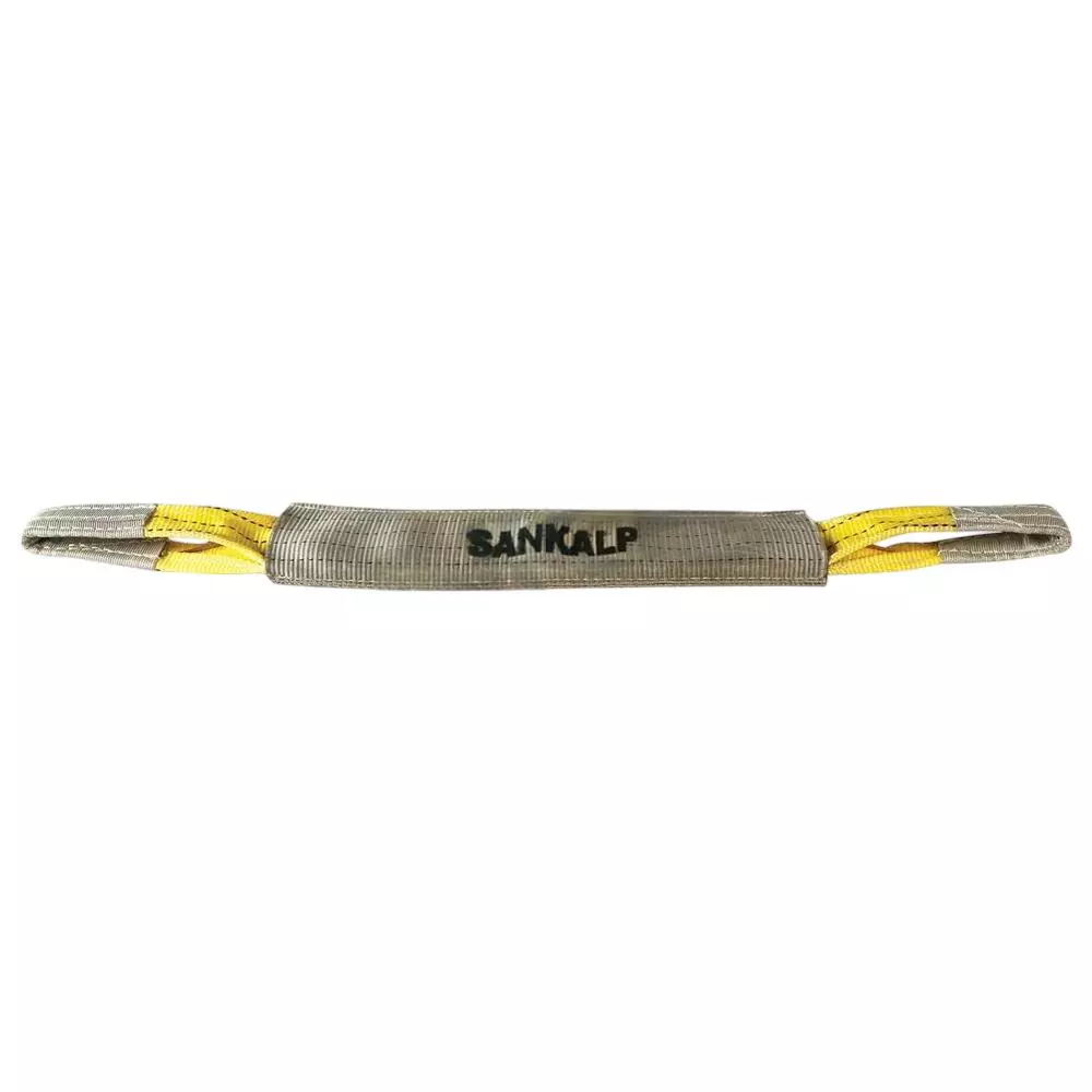 Sankalp Web Sling 10000 Kg (10 Ton) Holding Capacity 1 m Length Yellow, Gray