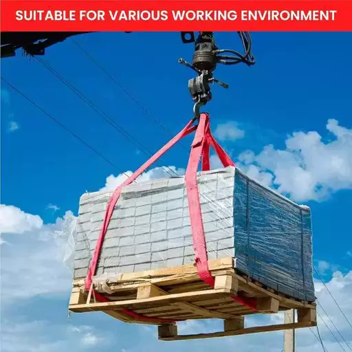 mahakal-webbing-sling-lifting-belt-red-polyester-3-m-length-5-ton-5000-kg-lifting-capacity-for-construction-area-warehouse-use