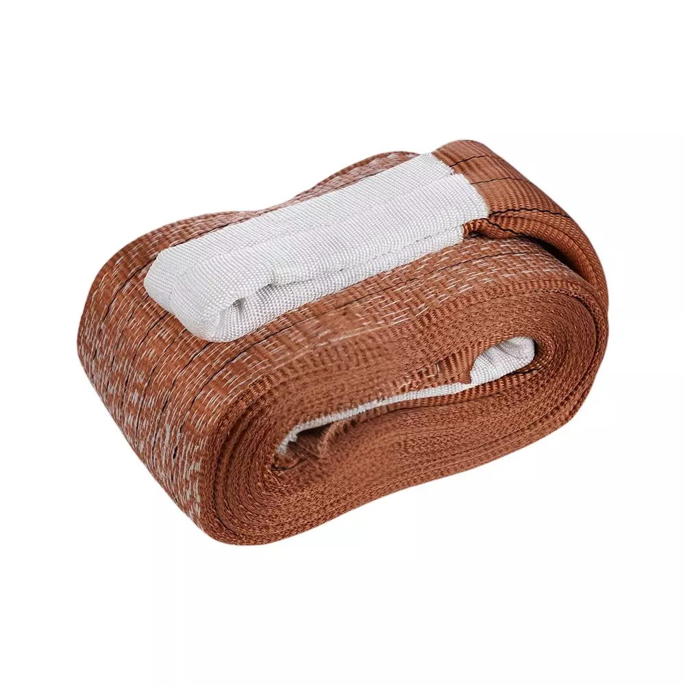GENERIC Webbing Sling Lifting Belt Polyester Brown 150 mm Width 3 m Length and 6 Ton Capacity