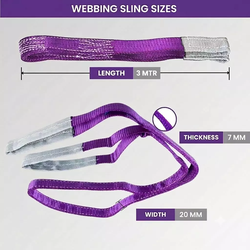 conclood-india-polyester-webbing-sling-1-ton-load-capacity-20-mm-width-and-3-m-length-for-lifting-heavy-weights-pack-of-5