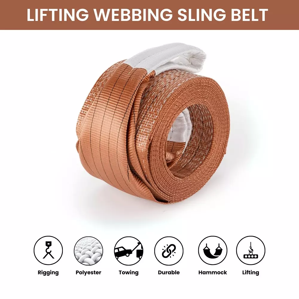 generic-webbing-sling-lifting-belt-polyester-brown-150-mm-width-2-m-length-and-6-ton-capacity