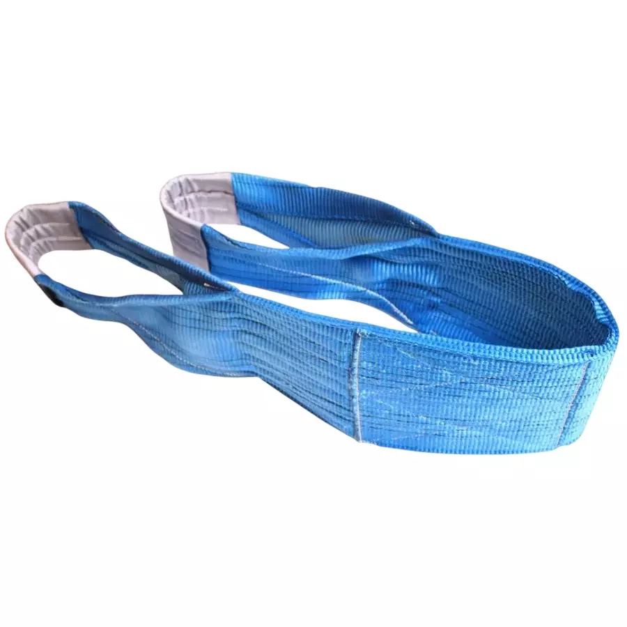 BWI Double Ply Webbing Sling Blue Polyester 2 m Length and 8 Ton Capacity