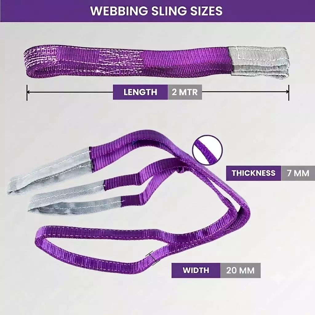 conclood-india-polyester-webbing-sling-1-ton-load-capacity-20-mm-width-and-2-m-length-for-lifting-heavy-weights