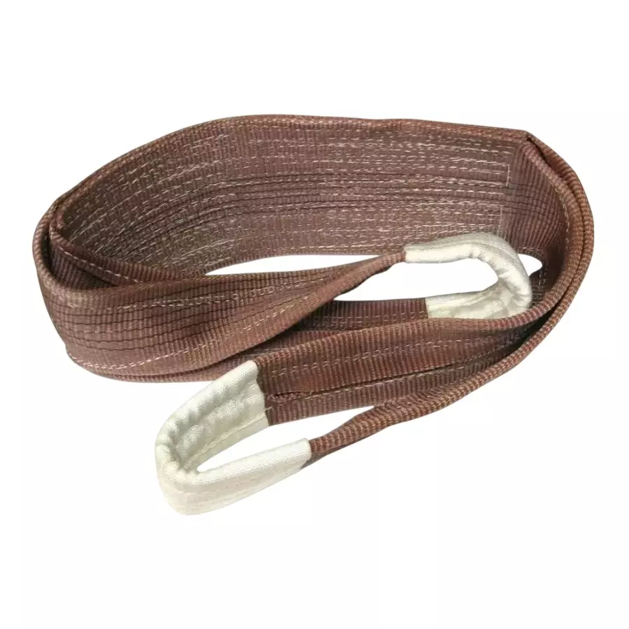 BWI Double Ply Webbing Sling Brown Polyester 5 m Length and 6 Ton Capacity