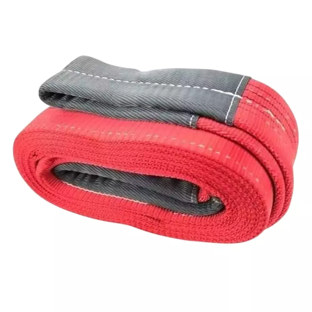 BWI Double Ply Webbing Sling Red Polyester 8 m Length and 5 Ton Capacity