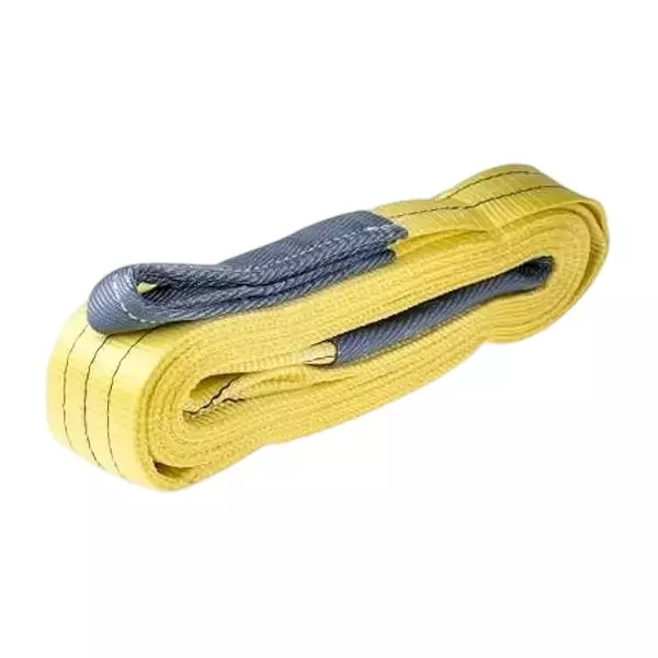 BWI Double Ply Webbing Sling Yellow Polyester 8 m Length and 3 Ton Capacity