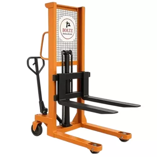 Boltz Corporation Hand & Foot Operated Manual Hydraulic Stacker 1 Ton Load Capacity 1.6 m Maximum Lifting Height