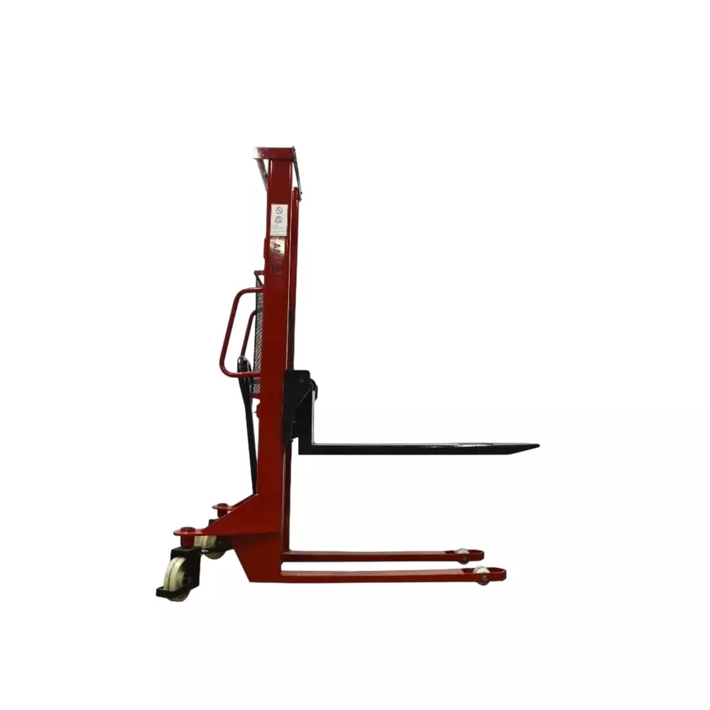 Excmach Manual Stacker Light 1.6 m Lifting Height 2 Ton (2000 Kg) Load Capacity Stainless Steel Hand Operated for Material Handling