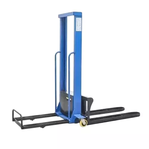 Boltz Corporation Self-Loading Semi-Electric Stacker 1 Ton Load Capacity with 1150x550 mm Fork Size 1.6 m Lifting Height