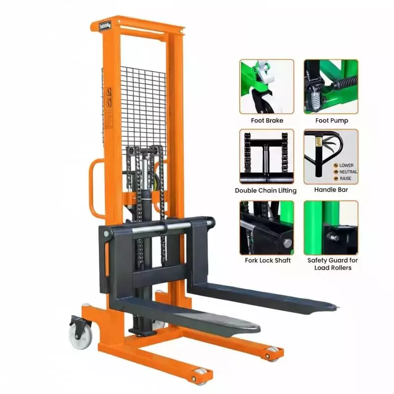 generic-hydraulic-manual-stacker-pallet-1-ton-load-capacity-1600-mm-16-m-with-nylon-wheel-orange-black