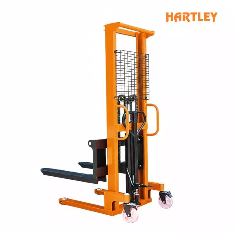 hartley-hydraulic-manual-stacker-pallet-1-ton-capacity-16m-lift-height-for-industrial-warehouse-operations-1000-kg-orange-lifting-height-1600mm