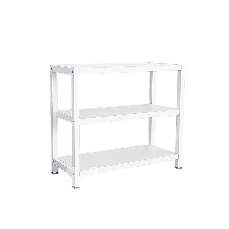 Alija Trakehner Storage Shelf Carbon Steel 23x92x92 cm Ivory 250 Kg Load Capacity 3 Shelves for Home, Office & Shop Use