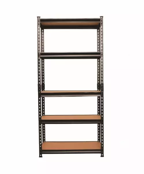 Blue Boy 72x36x18 Inch 5-Shelves Black Multipurpose Boltless Rivet Rack BB723618BW_5