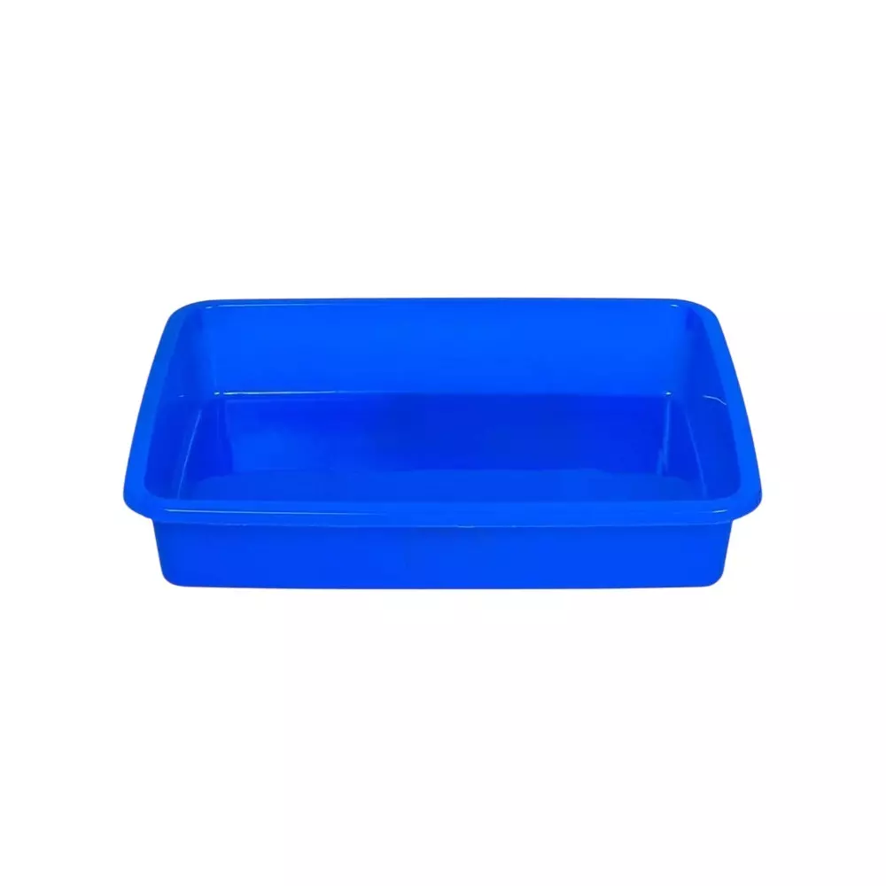 KKR Multipurpose Tray Blue Rectangular Shape Plastic for Indoor & Outdoor Use, 404