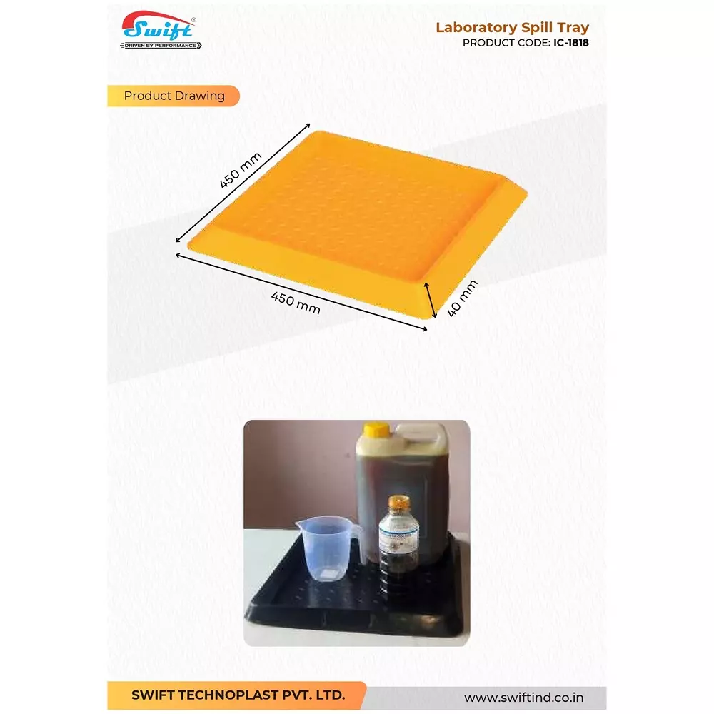swift-technoplast-laboratory-spill-tray-lldpe-square-450x450x40-mm-ic-1818