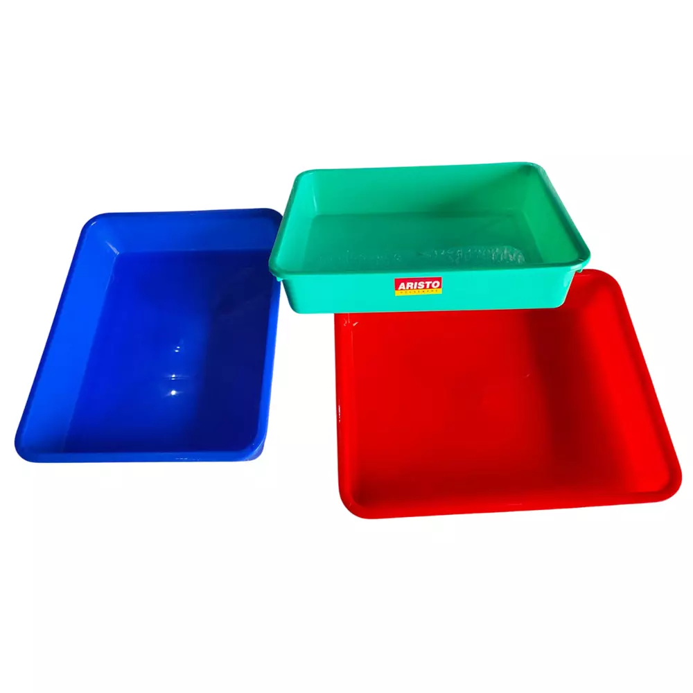Aristo 101 Assorted Plastic Tray 2.2L, 260x210x51 mm, Multipurpose Storage Bin