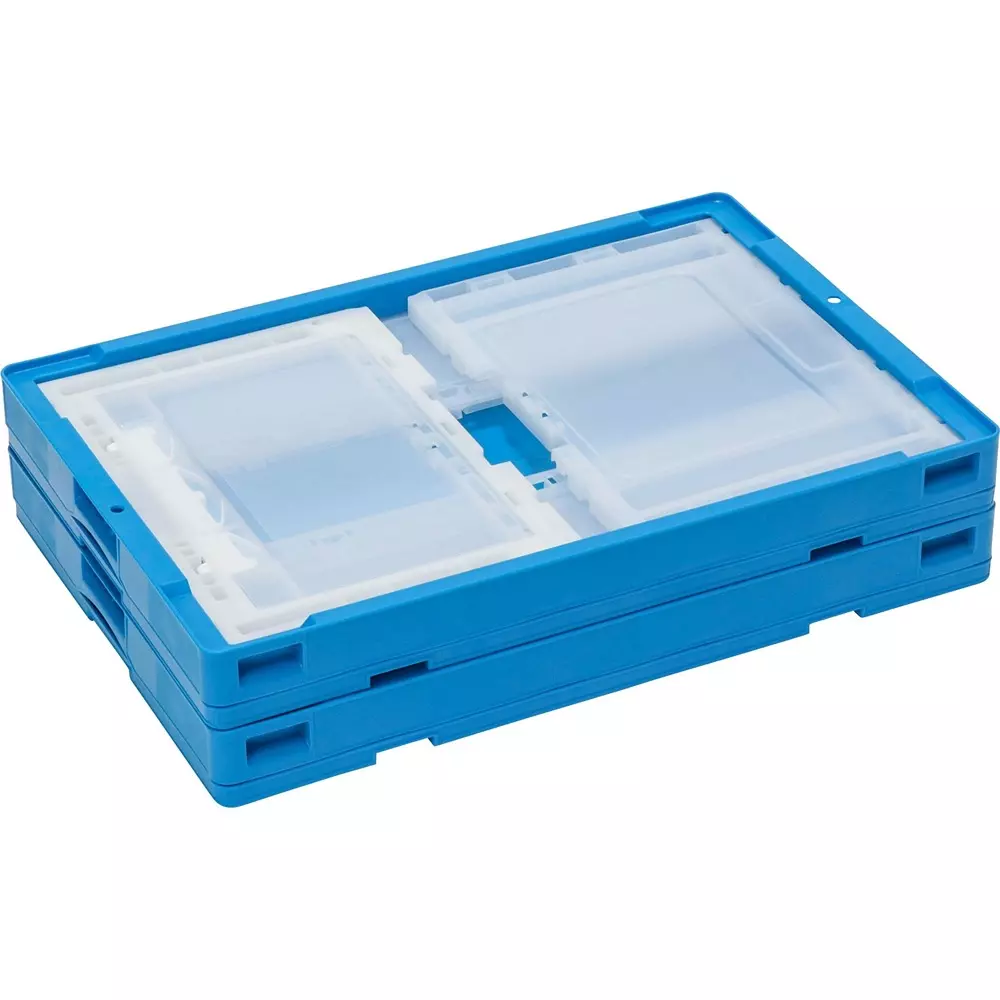 monotaro-75-l-capacity-collapsible-storage-container-with-side-doors-pp-body-in-blue-transparent-color-51372449