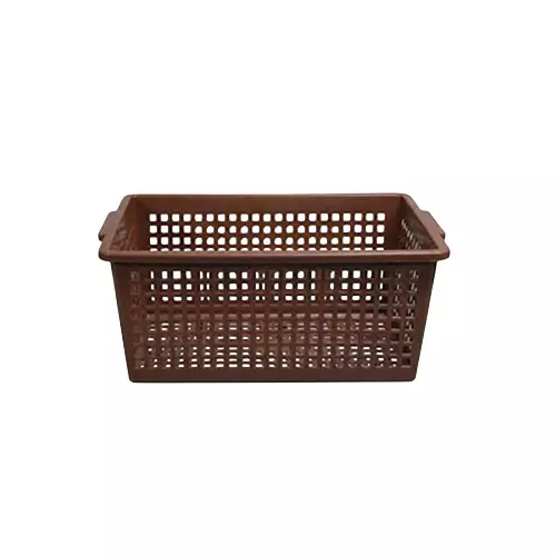 Ankur Smarty Basket Made of Virgin Plastic, Assorted Color and Rectangular Shape for Home & Office