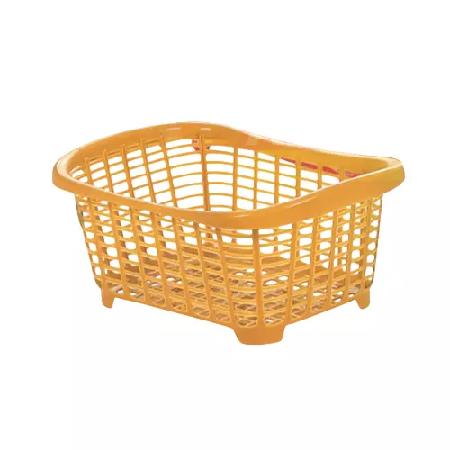 ARISTO Plastic Basket 10 L Capacity Yellow Color, MADHURI 222