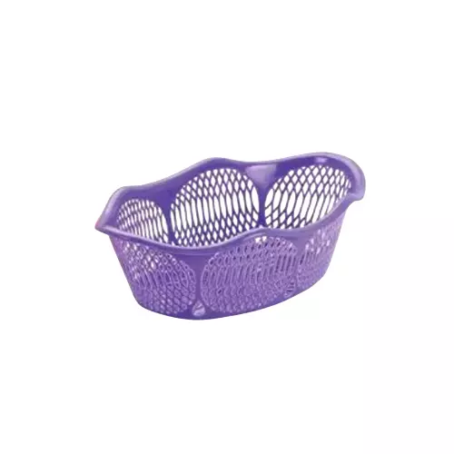 ARISTO Plastic Basket 2.5 L Capacity Medium Size Purple Color, AISHWARYA