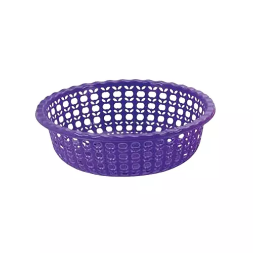 ARISTO Plastic Basket 8.5 L Capacity Big Size Purple Color, APPLE