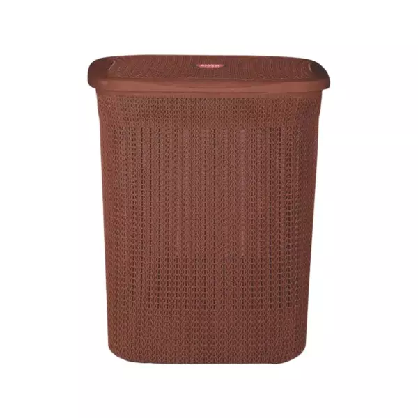 Ankur Laundry Basket Made of Virgin Plastic, Assorted Color and Rectangular Shape for Home & Hotels