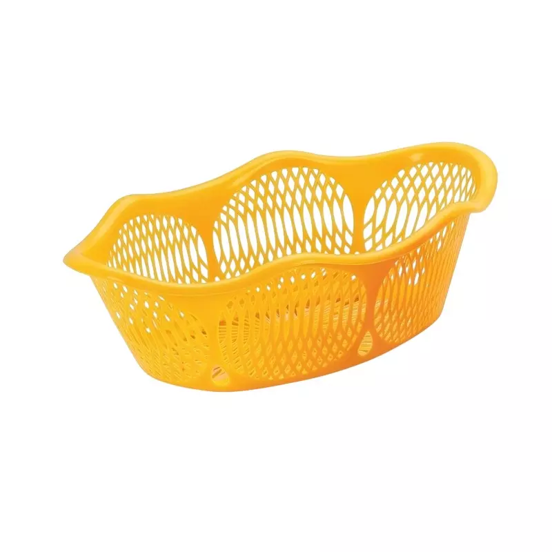 ARISTO Plastic Basket 1.3 L Capacity Small Size Yellow Color, AISHWARYA