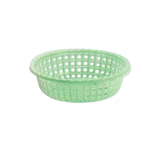 ARISTO Plastic Basket 3.150 L Capacity Small Size Mint Green Color, APPLE