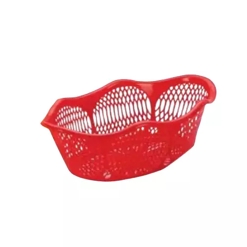 ARISTO Plastic Basket 5 L Capacity Big Size Red Color, AISHWARYA