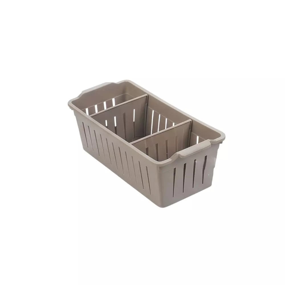 ARISTO Plastic Basket 4.8 L Capacity Brown Color, ESTILO 333